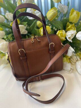 FOSSIL LITEHIDE LEATHER SATCHEL BAG